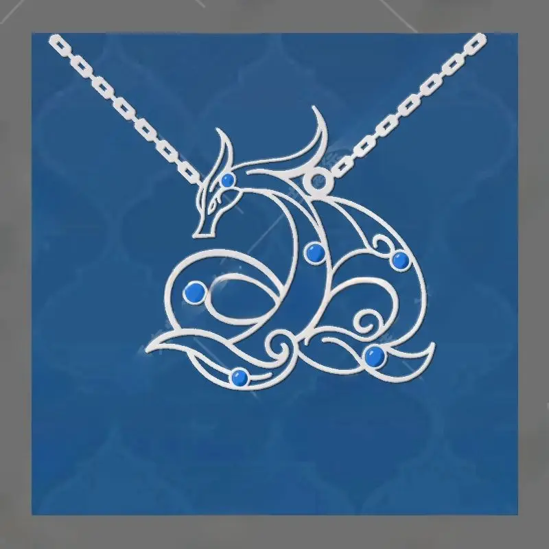 Ожерелье Neuvillette Constellation женские аксессуары для игр Yuanshen ожерелья женский водный