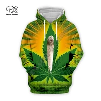 newfashion good buds stick together weed green leaf reggae retro harajuku 3dprint menwomen streetwear pullover casual hoodies w