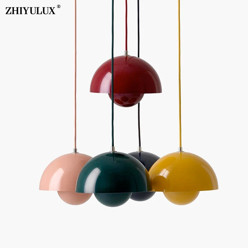 

Colorful Acrylic New Modern LED Pendant Lights For Dining Study Living Child Room Bedroom Bedside Table Bar Indoor Lamp Lighting