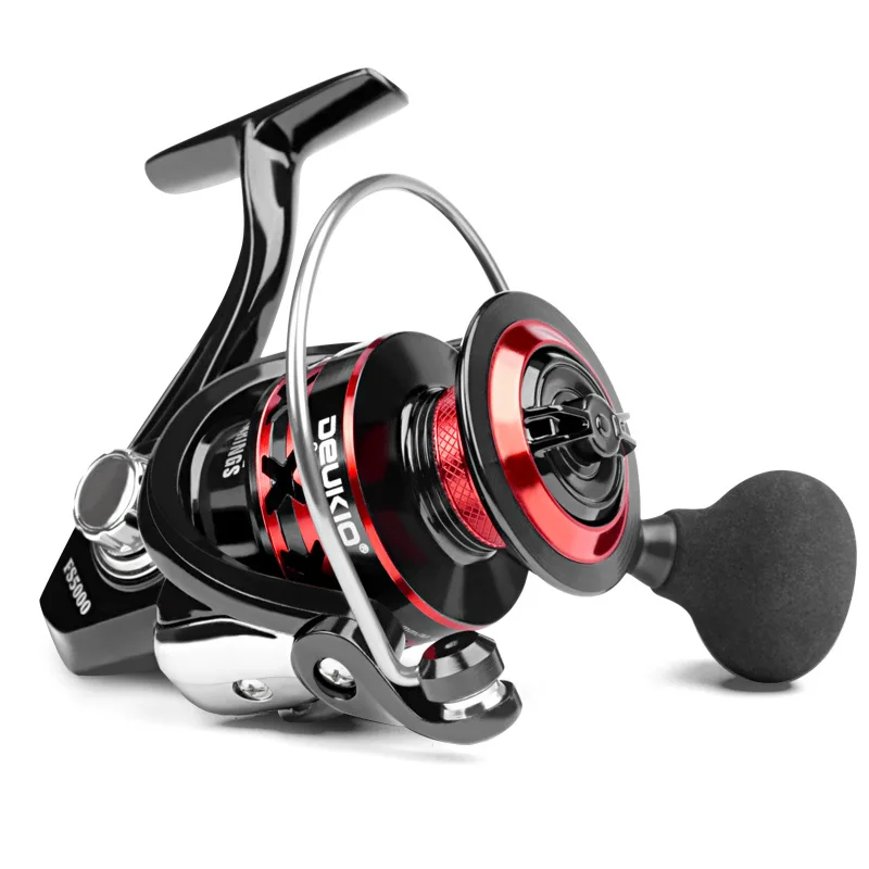 

BAKAWA Speed Spinning Fish Reel Pesca 5.0:1 Gear Ratio Trolling Carp for Saltwater Freshwater Coil Accessories