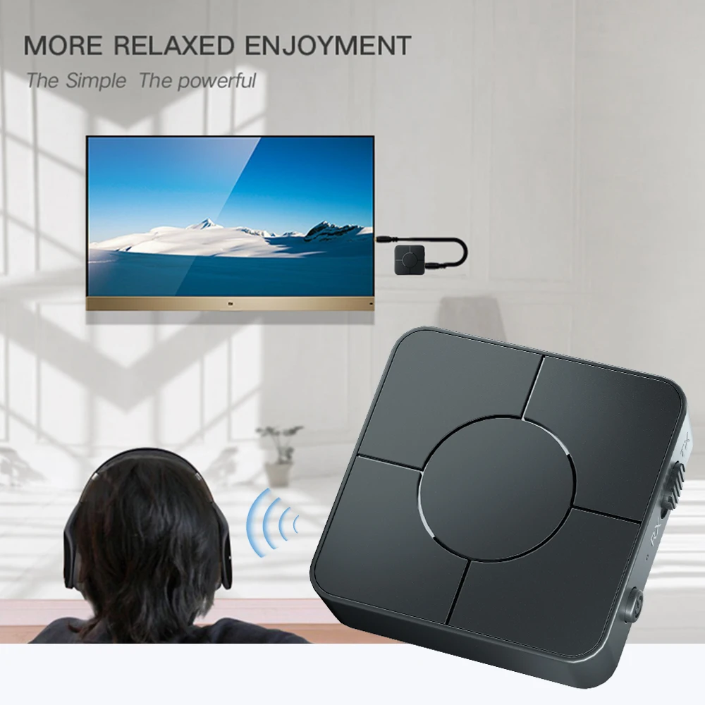 Zexmte KN326 Bluetooth 5 0 беспроводной адаптер BT 5/A2DP/AVRCP аудио передатчик с поддержкой