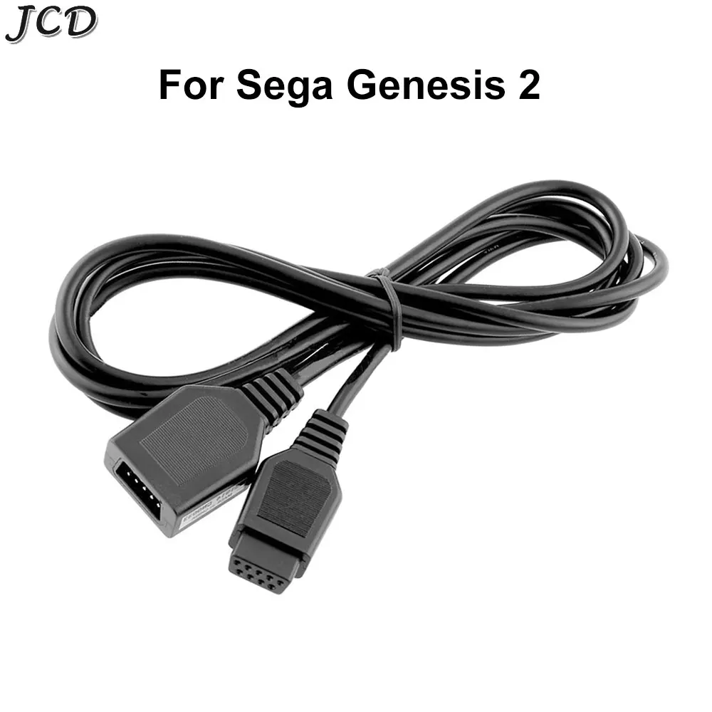 JCD 1pcs For Sega Megadrive Genesis 2 3 Game Console Controller 9 pin 1.8M Handle Extension Cable Connection Wire