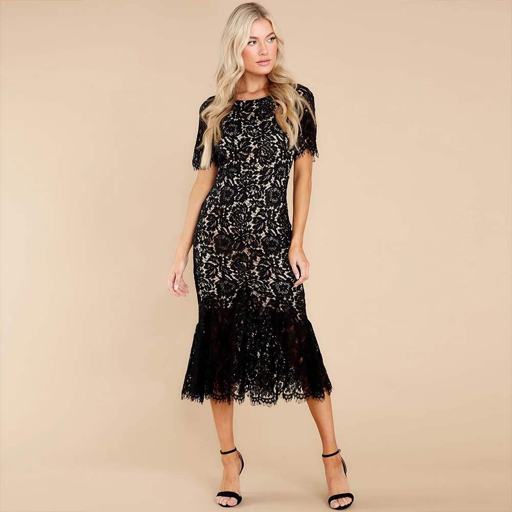 

Sexy Bodycon Long Dress Women White Solid Lace Backless Evening Party Elegant Dresses For Women 2022 Fashion Trumpet Dress Woman