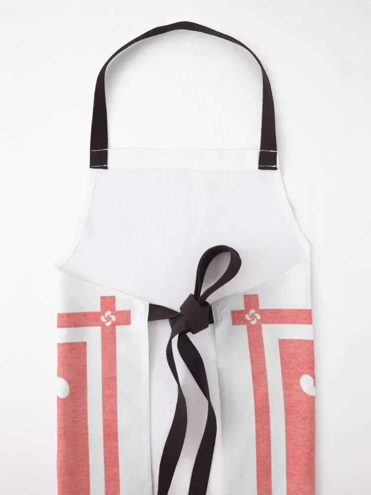 neiadi белый шарф Lauburu фартук для парикмахера официанта мужской кухонный инструмент