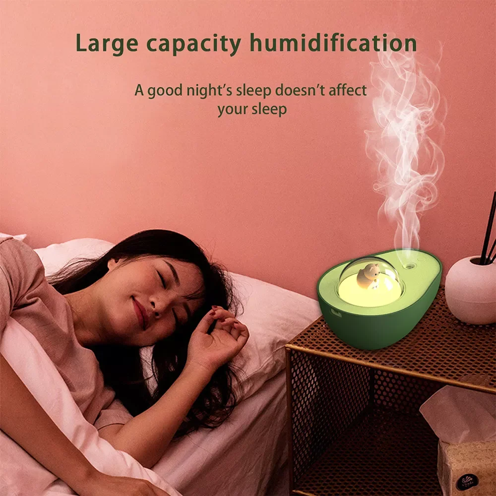 Protable Humidifier Ultrasonic Essential Oil Mist Maker Mute Spray Fogger USB Wireless Air Humidifier With LED Night Light Home