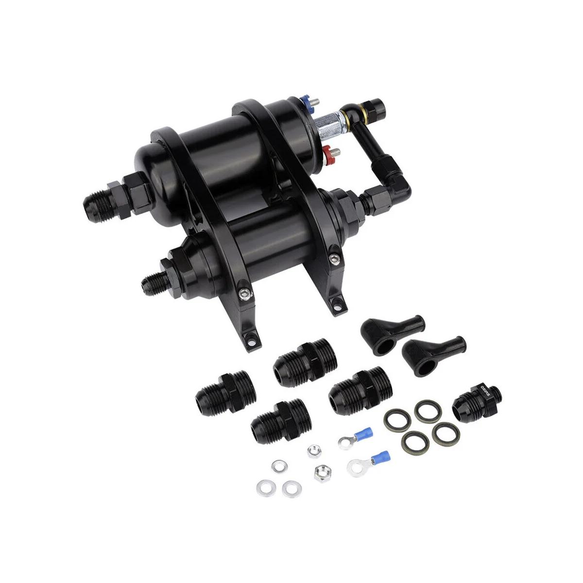 

380LPH Universal External Inline Fuel Pump Replaces 0580254044 W/ Filter AN8 & Mounting Bracket Kit