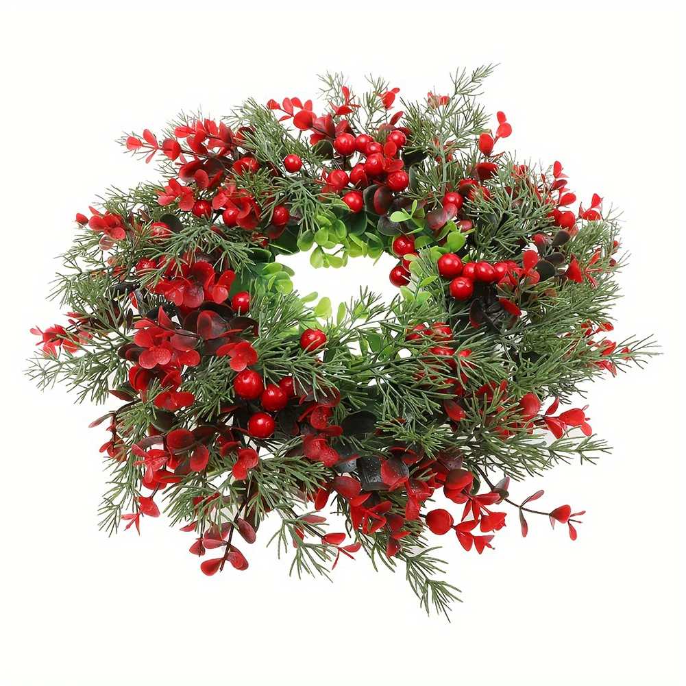 Искусственный венок 18*18*3 дюйма (45*45*8 см) искусственный Рождественский