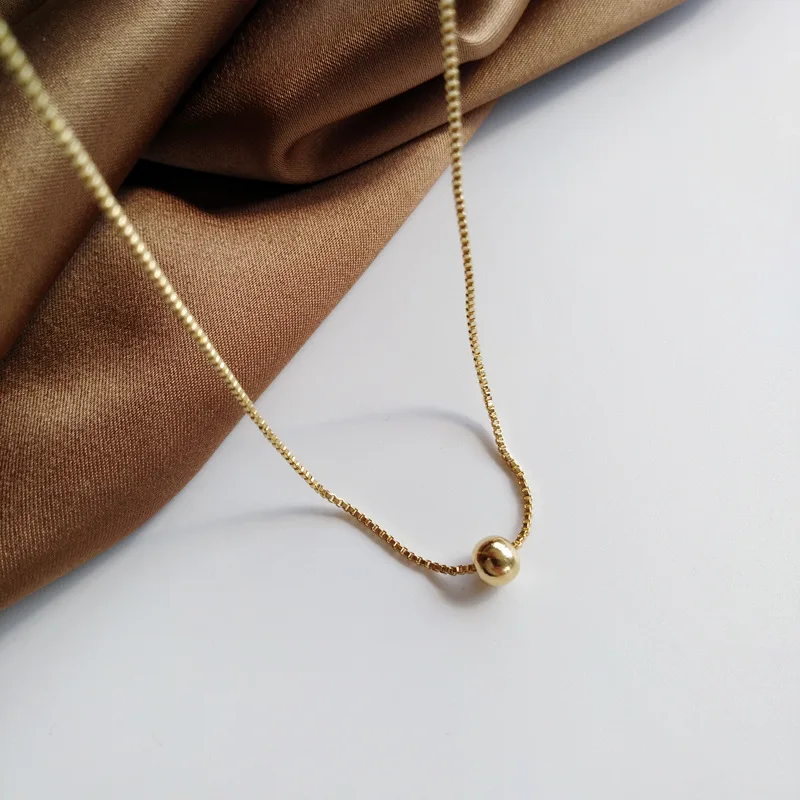 

Europe America Japan South Korea 2022 Simple trendy fashionable small round beads fine collarbone chain elegant and cold
