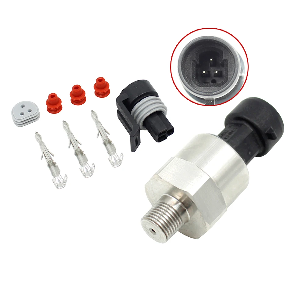 

HOT! High Quality 150 PSI Stainless Steel Pressure Sensor 1/8 NPT Thread With Connector Accurate Measurement