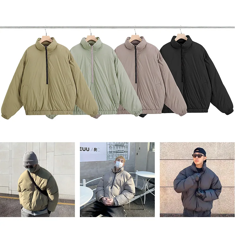 Зимняя однотонная парная куртка