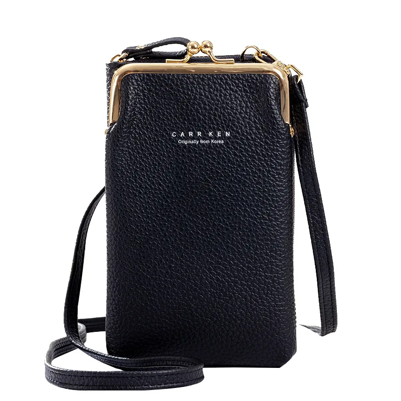 

Модная брендовая Женская мини-сумка, однотонная кожаная сумка через плечо для женщин, трендовый клатч, кошелек, новинка 2022, женский кошелек
