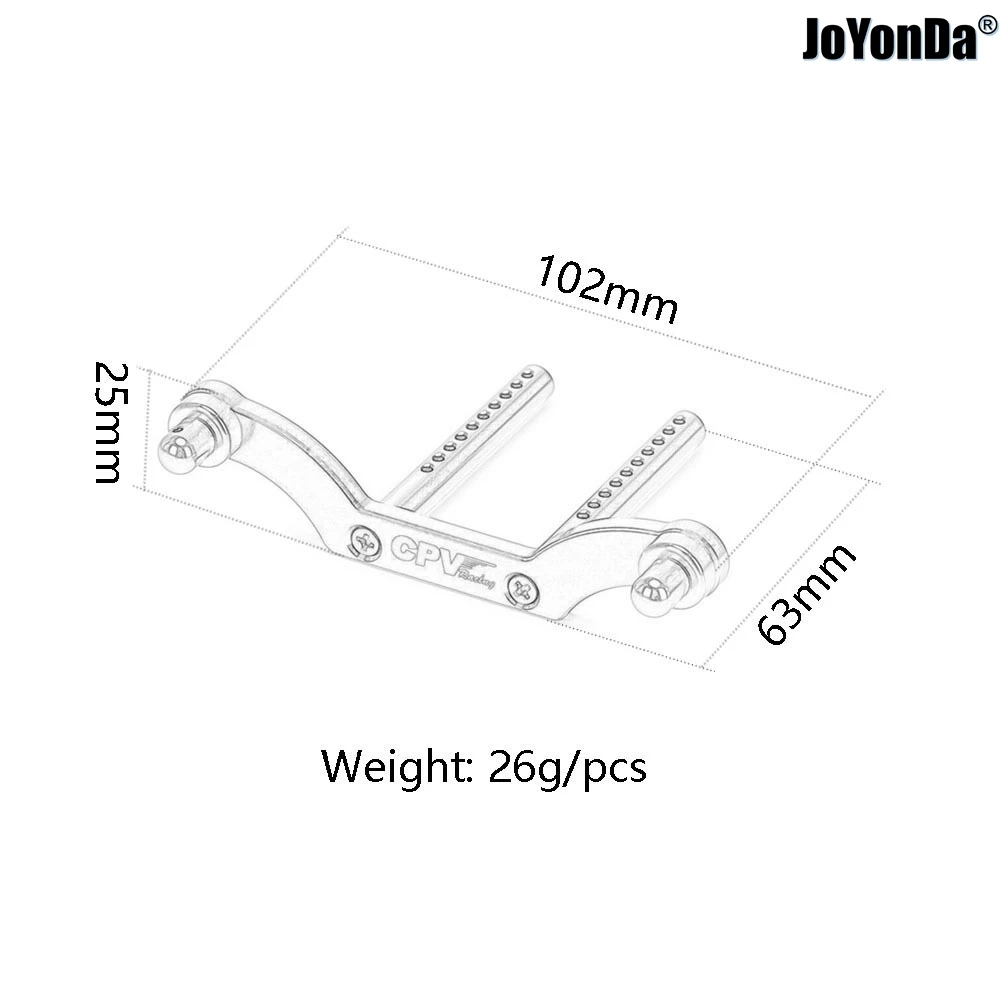 # Алюминиевый передний/задний амортизатор 85060 и стойка кузова для RC HPI 1/8 SAVAGE 21 25 SS 3