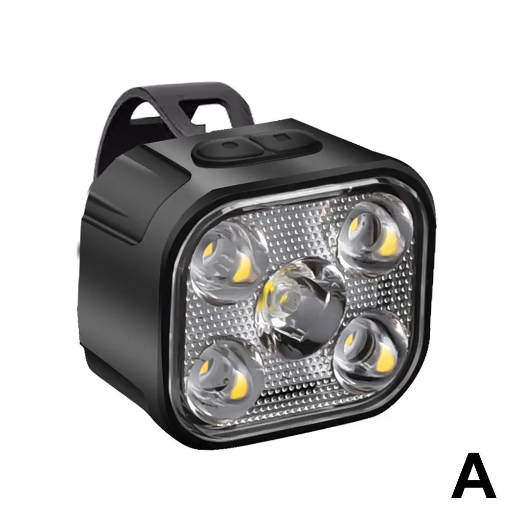 1/2 шт. мощный фонарик для ночной езды велосипедный фонарь зарядки USB фара и