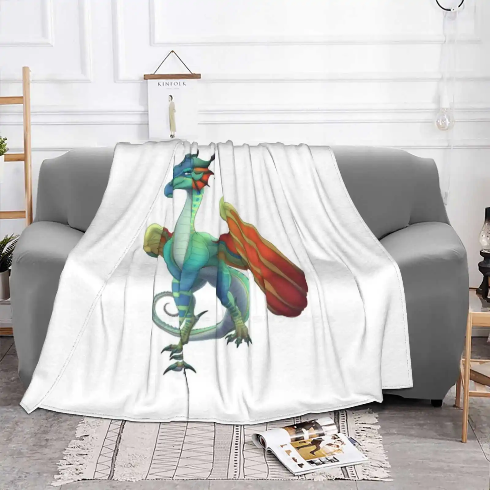 Glory The Rainwing Креативный дизайн Легкое тонкое мягкое фланелевое одеяло Dragon Wings Of Fire