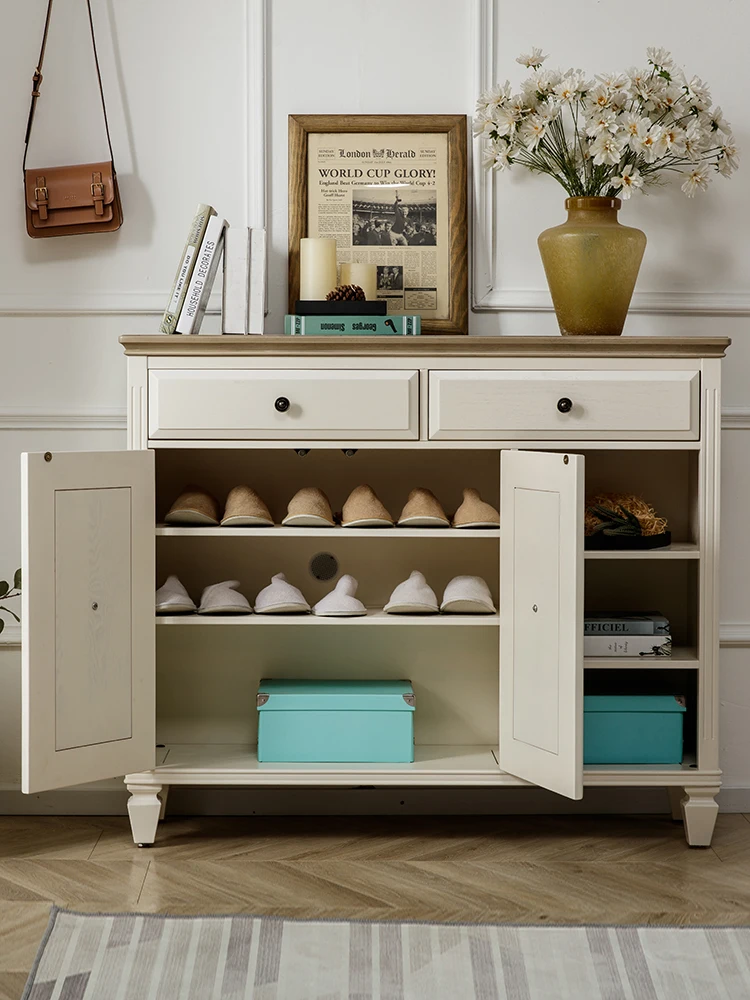 Американский Средиземноморский шкаф для обуви домашний шкафчик балкона из