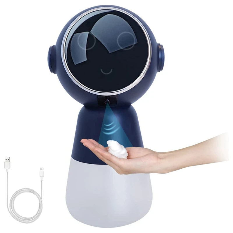 

Детский дозатор мыла, автоматический дозатор мыла 320 мл, перезаряжаемый Бесконтактный робот-дозатор мыла для рук