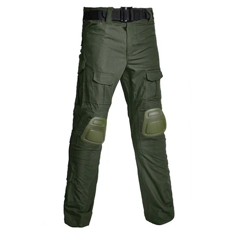 Брюки HAN WILD боевые с наколенниками, тактические камуфляжные водонепроницаемые штаны для страйкбола и походов, Мужская одежда для пейнтбола