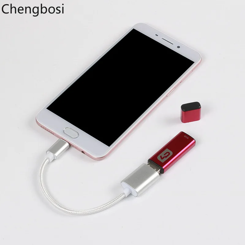 Кабель-адаптер 15 см Type-C OTG USB 3.1 Type C папа-USB 3 0 A мама |