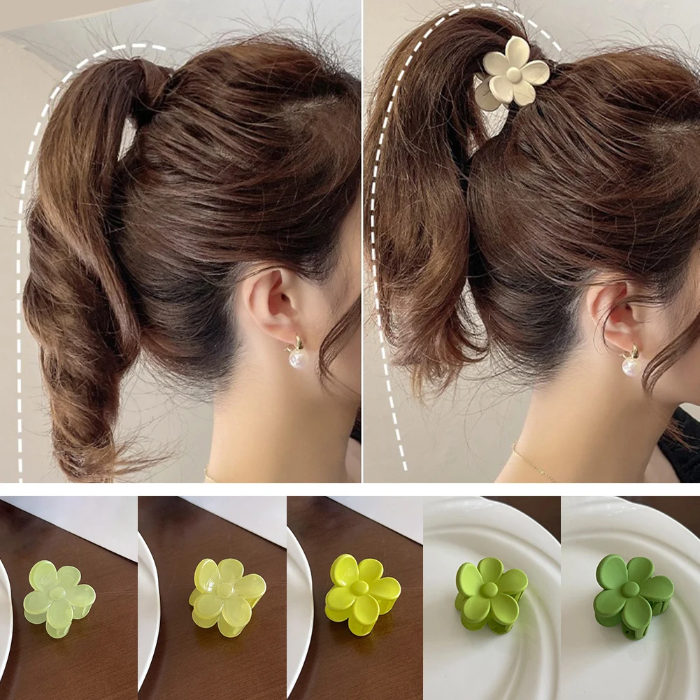 

1Pc Cute Flower Hair Clips Girls Hair Claw Clips Women Hairpins Crab Barrettes Ponytail Holder Headwear Hair Accessories