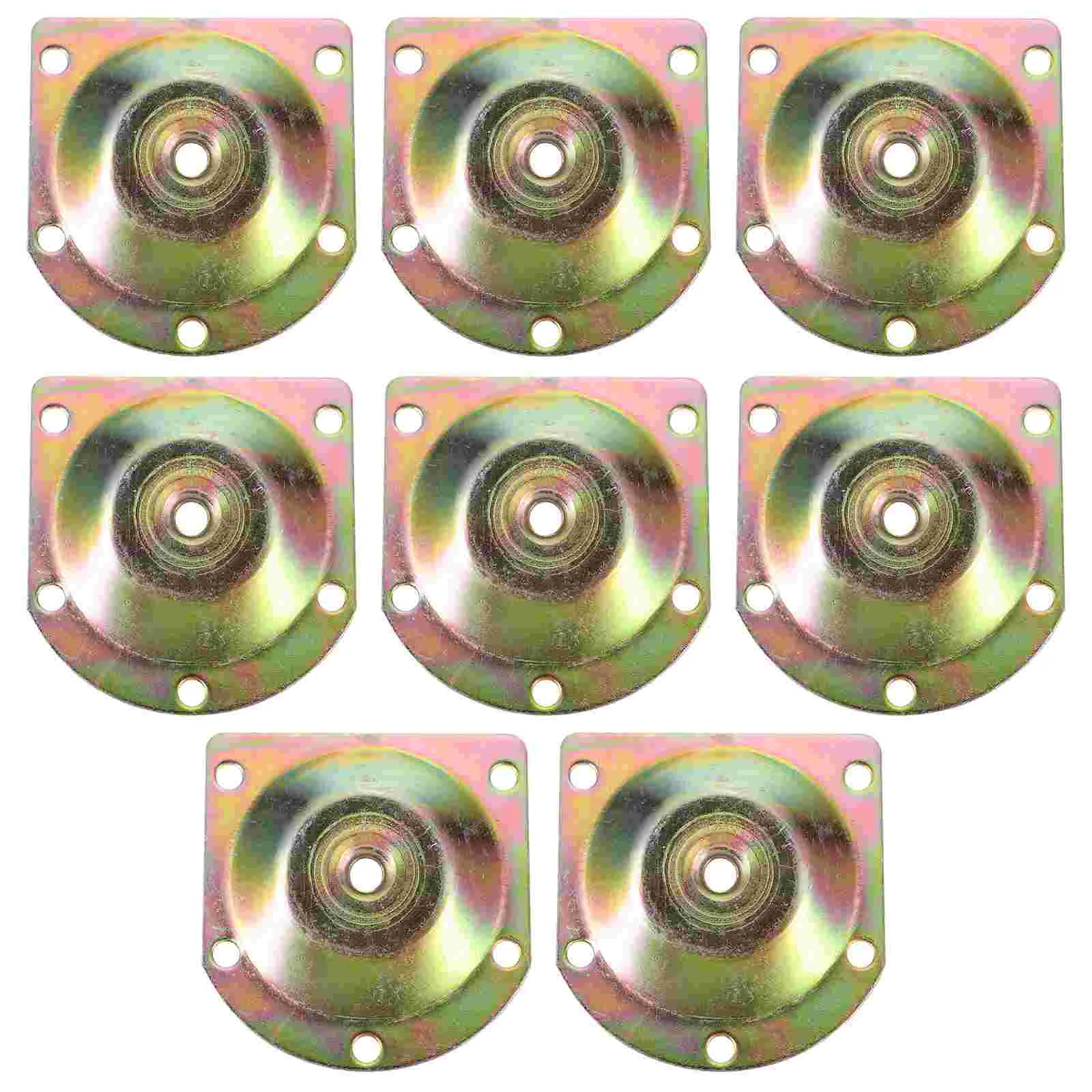 

8pcs Heavy Duty Leg Mounting Plates Furniture Leg Attachment Plates T- Plate Sofa Legs for Furniture Sofas Couches Seats