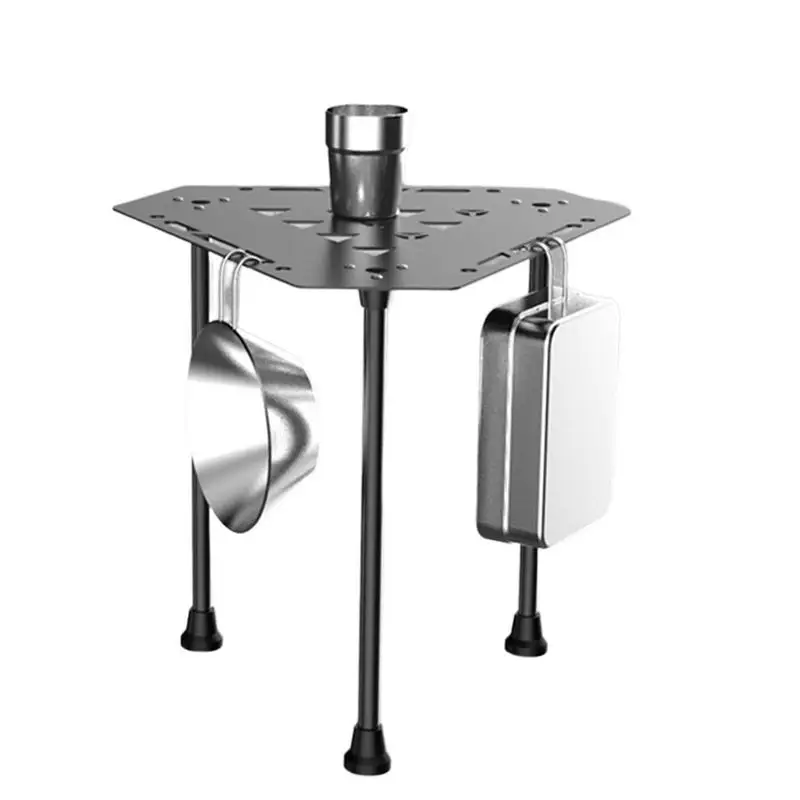 

New Portable Folding Outdoor Picnics Geometric Table Aluminum Alloy Camping BBQ Mini Stackable Splicing Triangle Coffee Tables