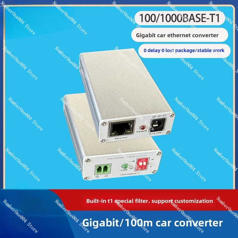 Автомобильный преобразователь Ethernet 100/1000BASE-T1 в индикатор состояния RJ45 Gigabit/100