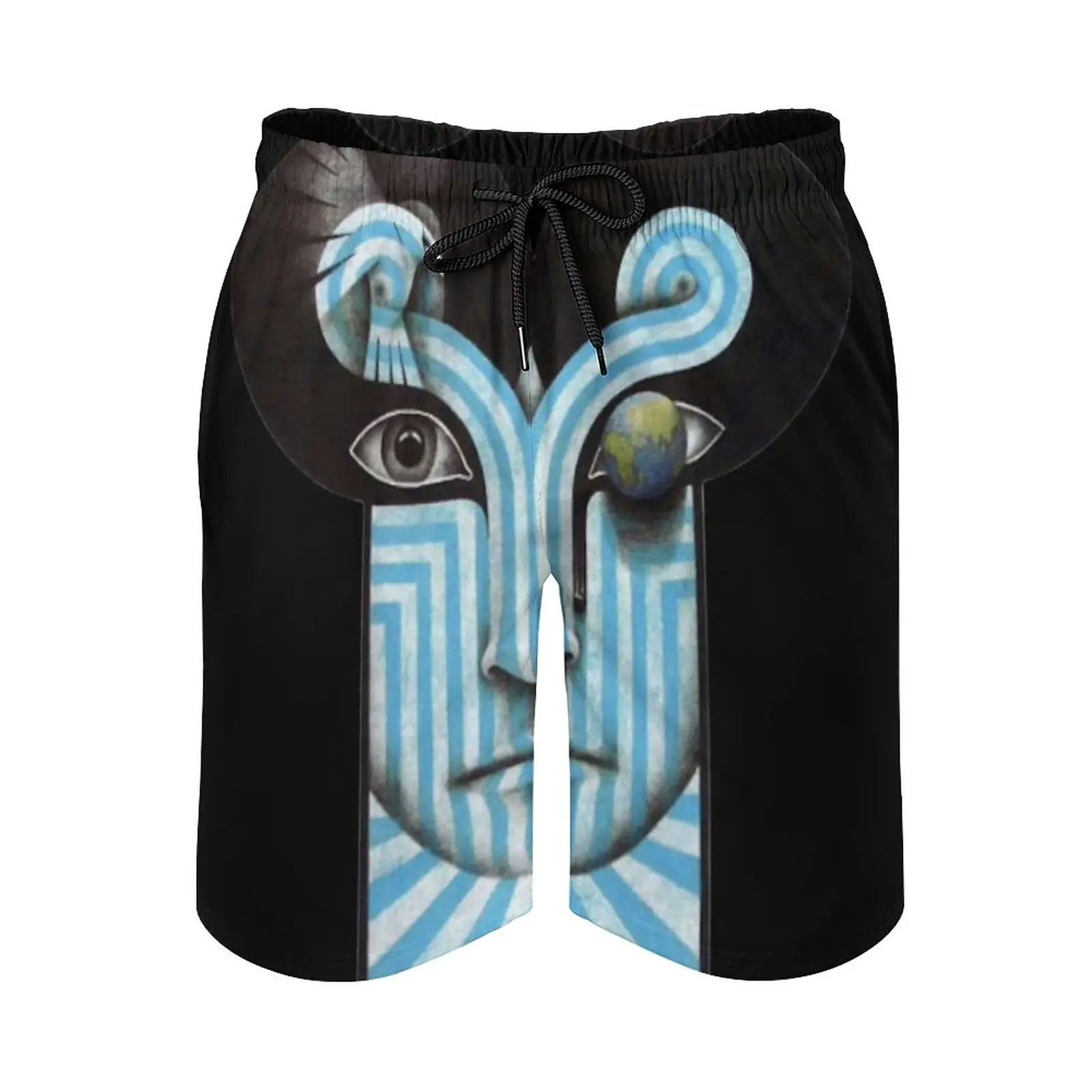 

The Chameleons Men's Beach Shorts With Mesh Lining Surfing Pants Swim Trunks Post Punk Band England 8S Beach Shorts
