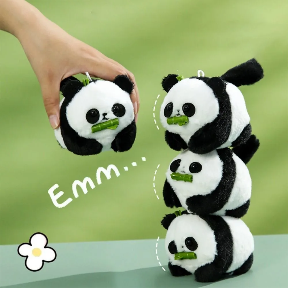 Плюшевый брелок для ключей с изображением панды