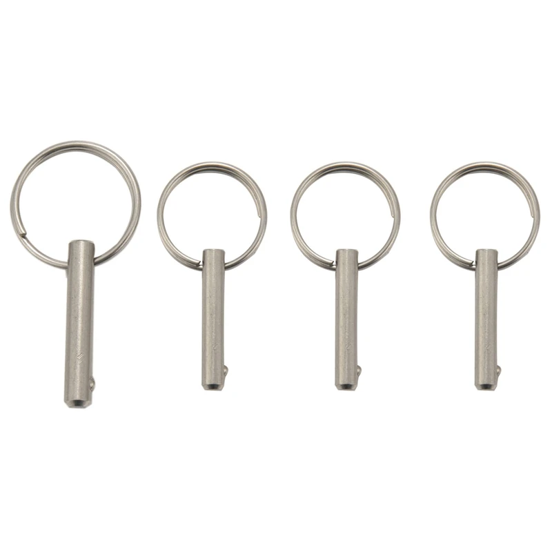

4 Pcs Quick Release Pin 1/4 Inch, Full 316 Stainless Steel, Bimini Top Pin, Marine Hardware, All Parts Are Made Of 316 Stainless