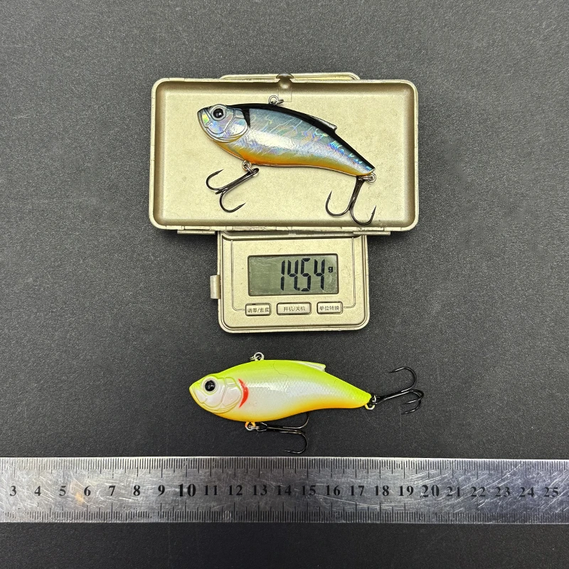 75mm 14.5g Sinking Vibration Fishing Lures Long Casting Lipless VIB Spinner Noisy Swimbait Wobbler Pesca Artificial Hard Bait