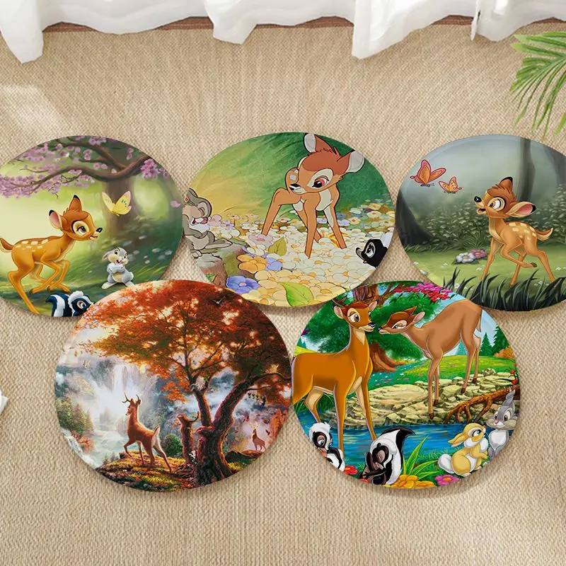 

Disney Bambi Creative Seat Cushion Office Dining Stool Pad Sponge Sofa Mat Non-Slip Cushion Pads