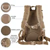 Men Army Military Tactical Backpack 1000D Polyester 30L 3P Softback Outdoor Waterproof Rucksack Hiking Camping Hunting Bags 4