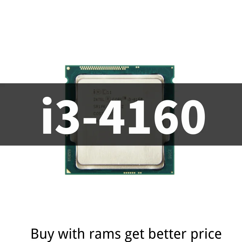 

Core i3 4160 Dual Core 3.60GHz Haswell CPU 5 GT/s 3MB SR1PK LGA1150 Processor