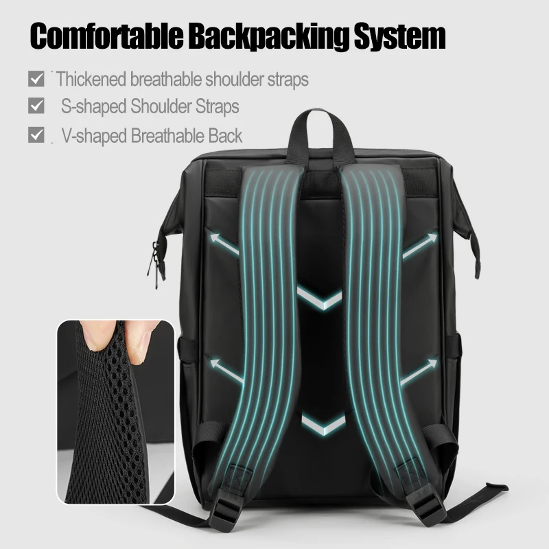 Минималистичные деловые рюкзаки на 24 л. Водонепроницаемый брендовый мужской