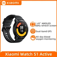 xiaomi watch s1 active 1 43 amoled display 5atm bluetooth 5 2 phone calls gps mi smartwatch blood oxygen 12 days battery