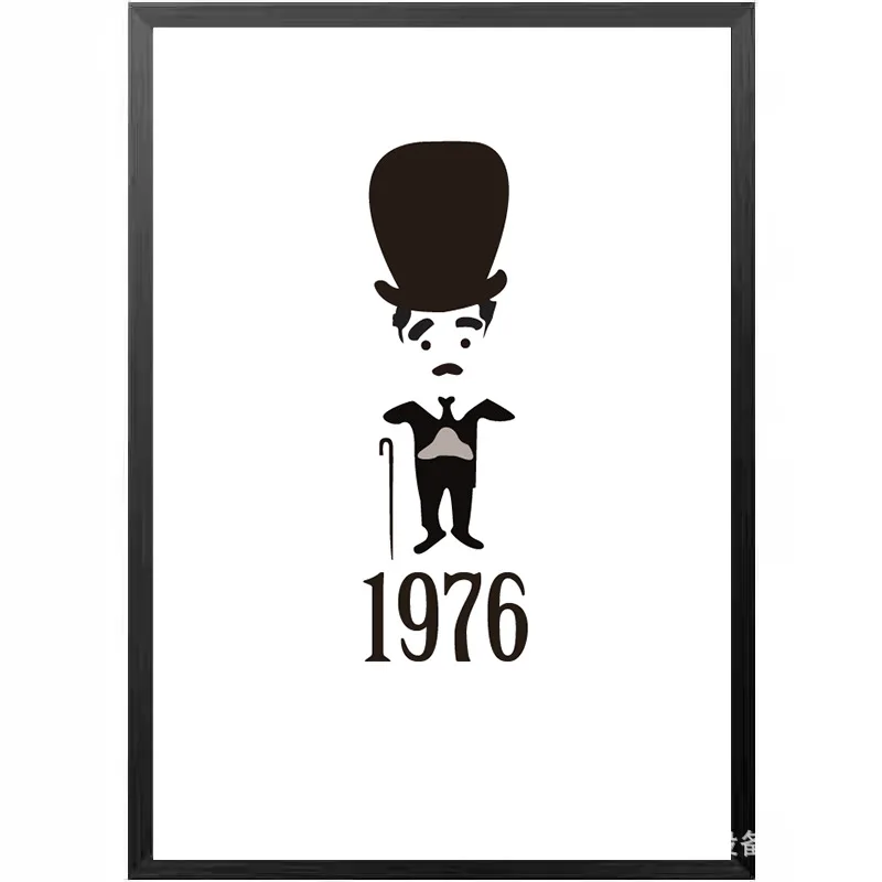 6 шт. 13x8 см винтажная картина Чарли Чаплин маслом холст художественный настенный