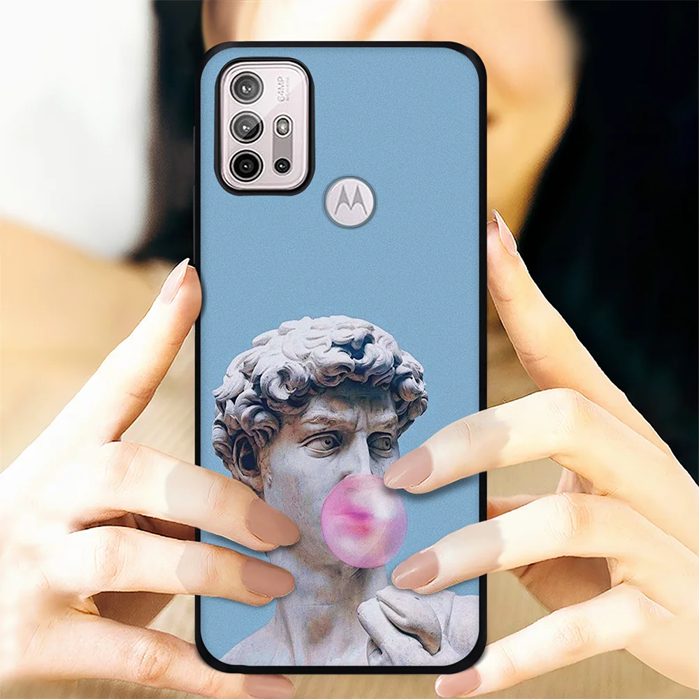 david phone case for motorola moto g30 g9 play g40 fusion e7 e20 e40 e7 plus g20 g50 g60 funny cover silicone bumper fundas free global shipping