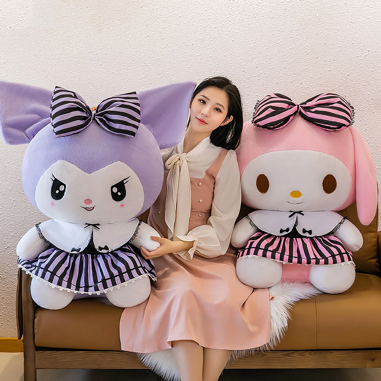 60 см мультяшная плюшевая игрушка Sanrio Kuromi милая моя мелодия мягкая тряпичная