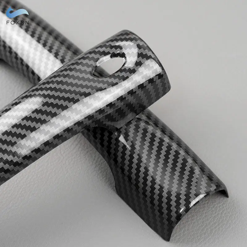 4 шт. ABS текстура углеродного волокна автомобильный Стайлинг наружные дверные