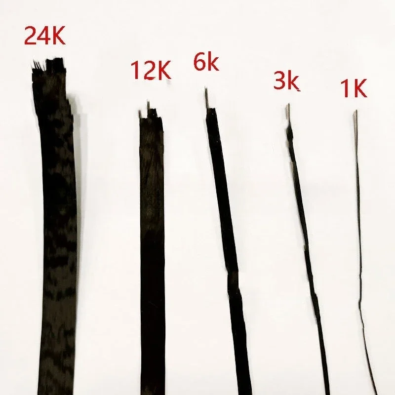 Fio do filamento reboque da fibra to carbono фита linha 1K 3K 6K 12K 24K 48K 10m