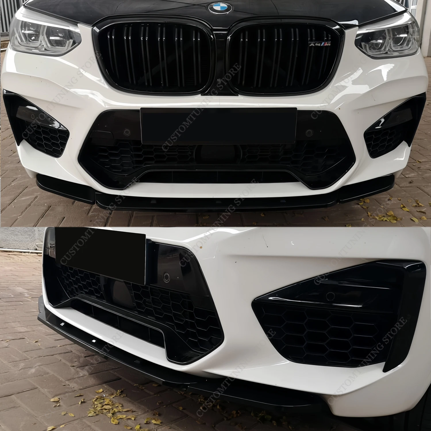 Фото Диффузор для переднего бампера BMW F97 X3M F98 X4M M, 2019-2021 №1