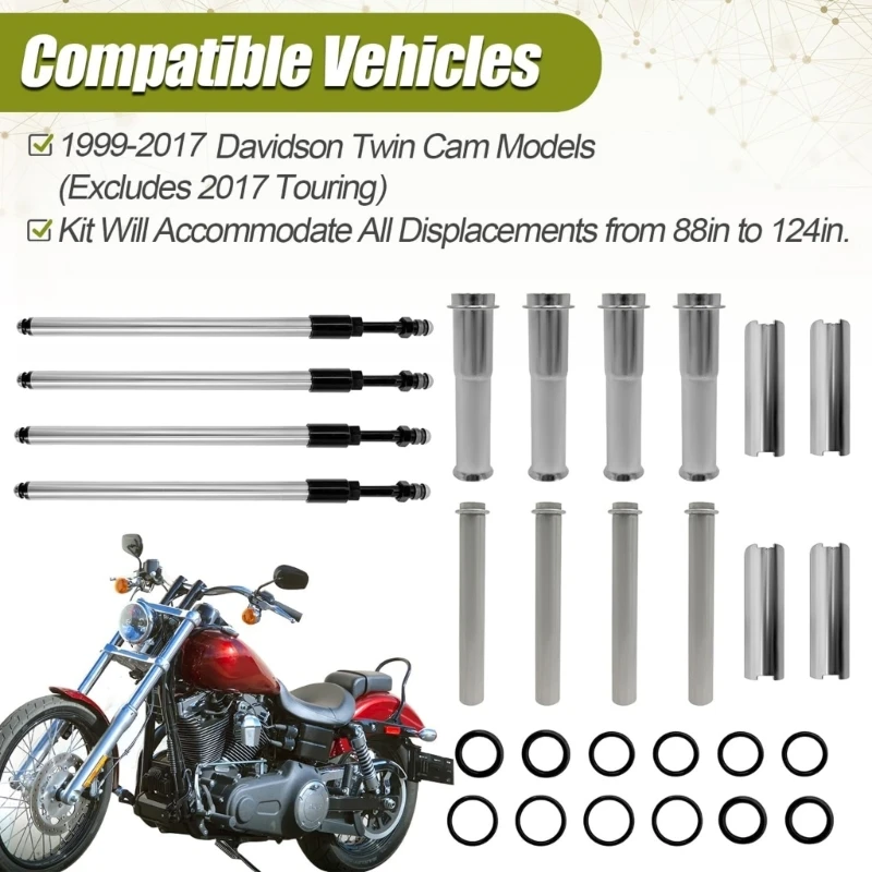 Комплект регулируемого толкателя и крышки для моделей Davidson 1999-2017 Twin сменный