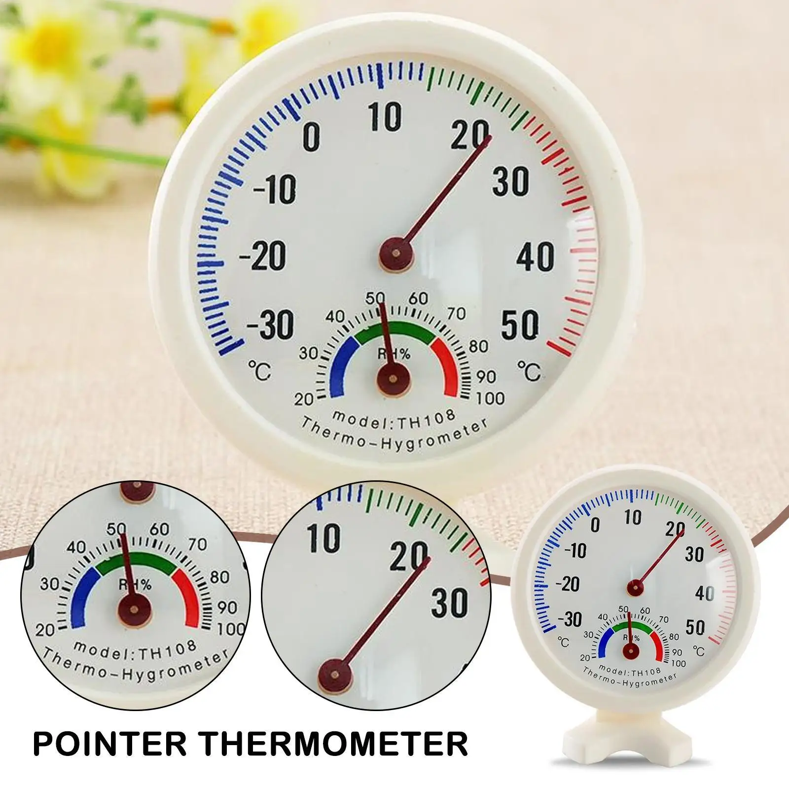 

Термометр с указателем и гигрометр, кухонный кронштейн для измерения температуры/рабочего стола, уличный кронштейн для прикроватного столика с небольшим в H2O2