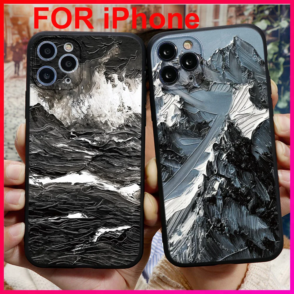 

TPU relief back cover 3D embossed silicone mobile phone case For iPhone 6 7 6S 8 Plus SE 2020 10 X XR XS 11 12 13 Pro Max