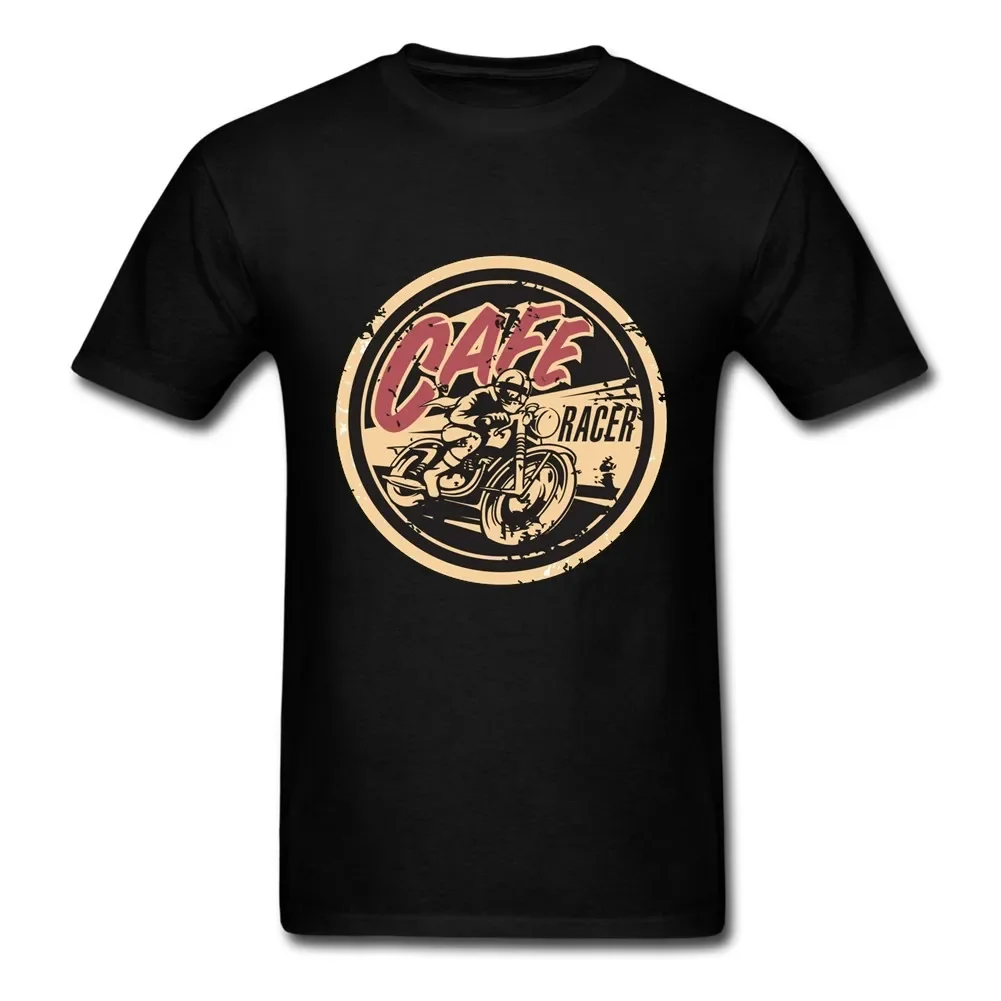 Фото Винтажная футболка Cafe Racer Motorcycle Racer Motorcyclist. Летняя хлопковая мужская футболка с коротким рукавом и круглым вырезом, новинка S-3XL №1
