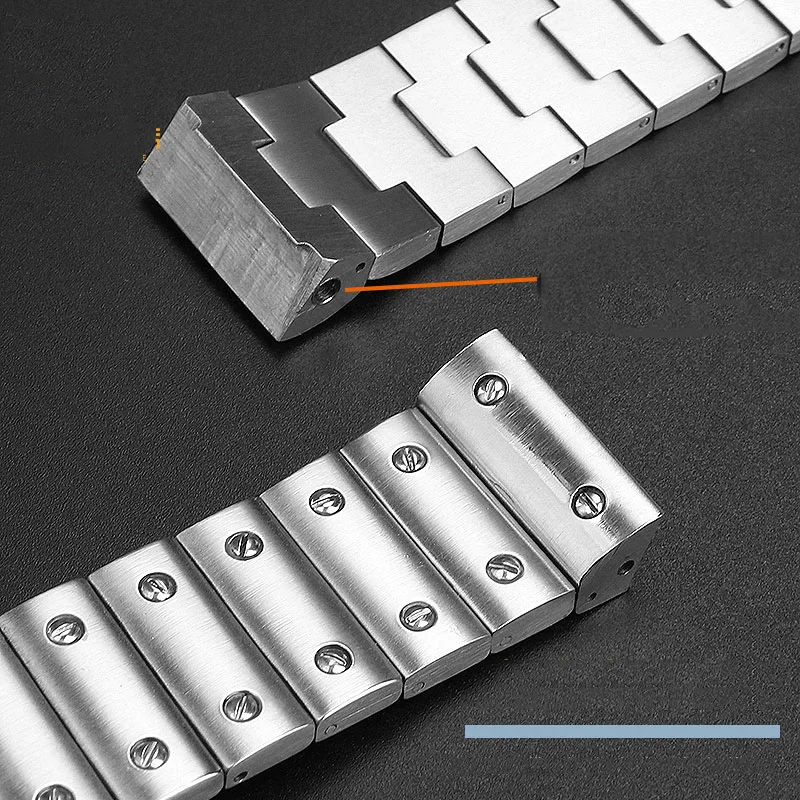 316L High Quality Solid Stainless Steel Watch Band For cartier Santos100 WSSA0009 watchband Metal Strap Men's Band 23mm