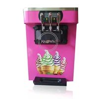 milk fruits ice cream making machine fridge with compressor 1 8kw 18l commercial 3 flavor soft serve ice cream maker machine