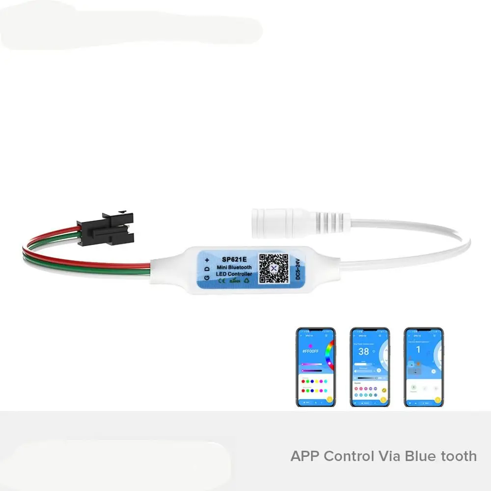 Музыкальный Bluetooth-контроллер App Piexls модель SP621E телефон с тремя контактами для WS2812B