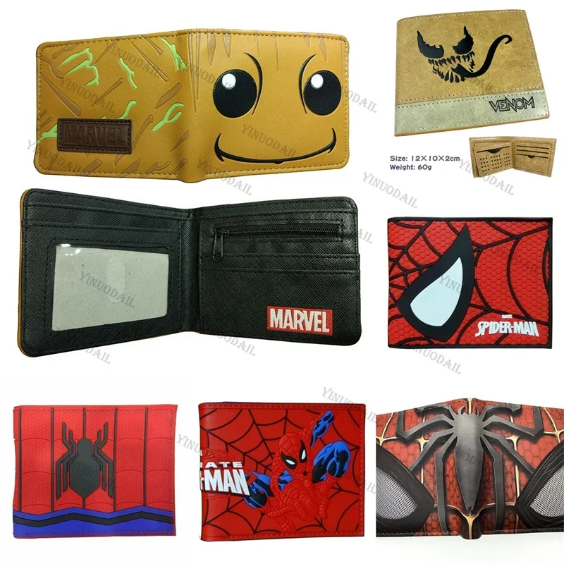Кошелек VENOM Spiders Superheros кошелек с аниме фигурками держатель клатч для денег