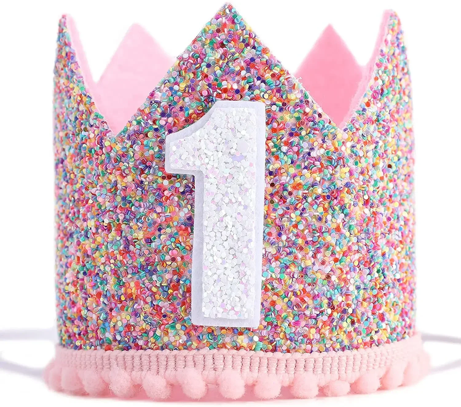 

Розовая корона для первого дня рождения YINLCENT